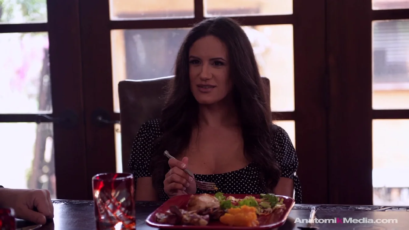 Laney Grey and Penny Barber Dinner Scene XXX